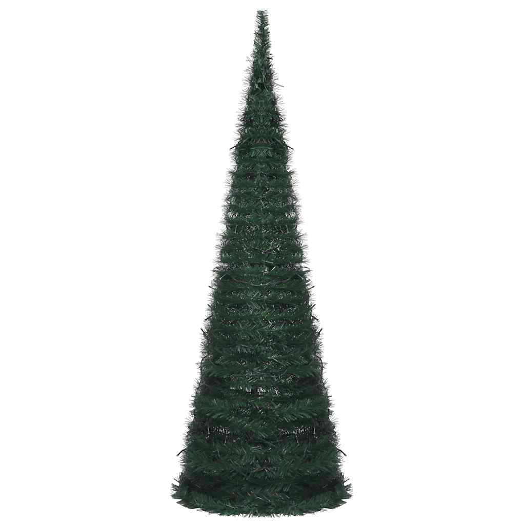 Vidaxl kunstkerstboom met verlichting pop-up 180 cm groen