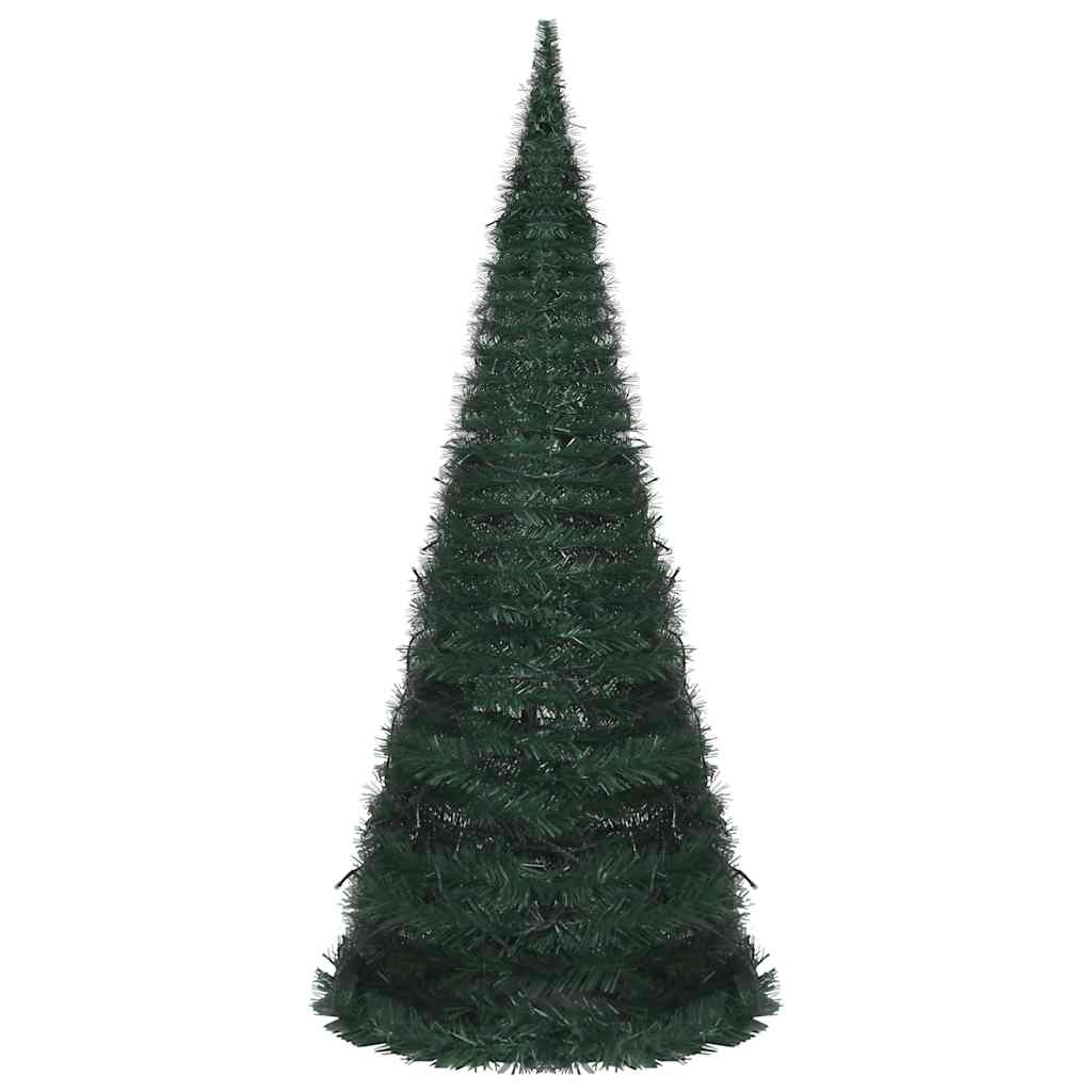 Vidaxl kunstkerstboom met verlichting pop-up 210 cm groen