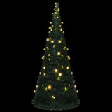 Vidaxl kunstkerstboom met verlichting pop-up 210 cm groen