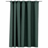 Vidaxl gordijn linnen-look verduisterend met haken 290x245 cm groen