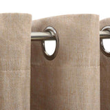 Vidaxl gordijn linnen-look verduisterend met ogen 290x245 cm beige