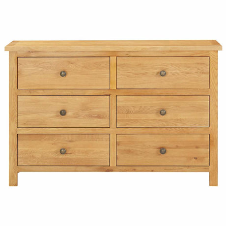 Vidaxl ladekast 105x33,5x73 cm massief eikenhout