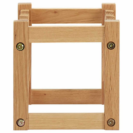 Vidaxl wijnrek voor 6 flessen 37x21x21 cm massief eikenhout