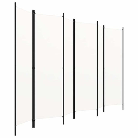 Vidaxl kamerscherm met 6 panelen 300x180 cm wit