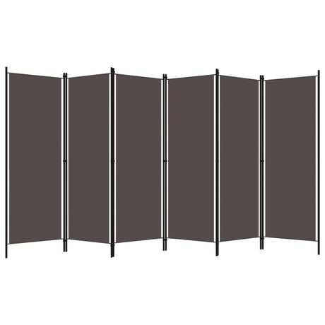 Vidaxl kamerscherm met 6 panelen 300x180 cm antraciet