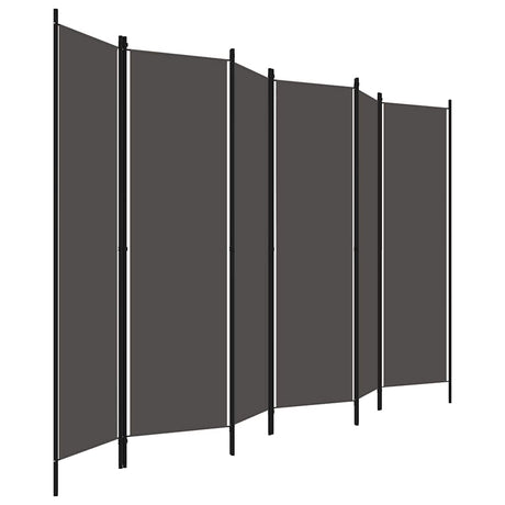 Vidaxl kamerscherm met 6 panelen 300x180 cm antraciet