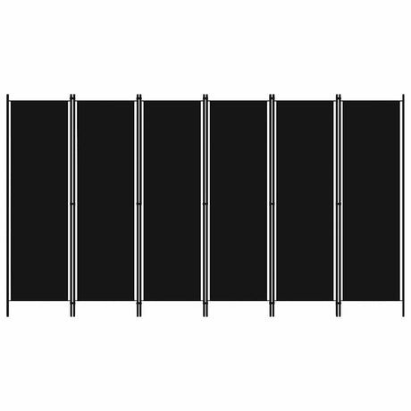 Vidaxl kamerscherm met 6 panelen 300x180 cm zwart