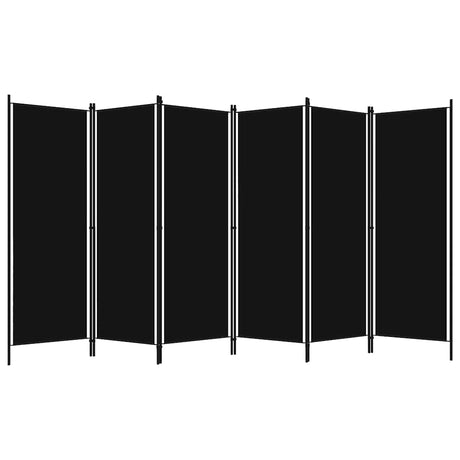 Vidaxl kamerscherm met 6 panelen 300x180 cm zwart