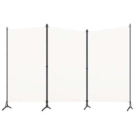 Vidaxl kamerscherm met 3 panelen 260x180 cm stof wit