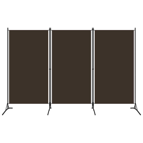 Vidaxl kamerscherm met 3 panelen 260x180 cm bruin