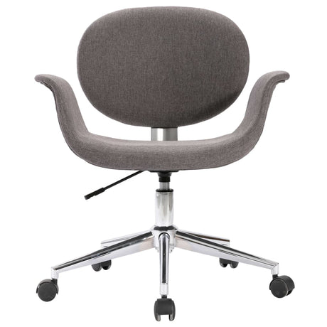 Vidaxl eetkamerstoelen draaibaar 2 st stof grijs