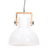 Vidaxl hanglamp industrieel rond 25 w e27 40 cm wit
