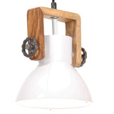 Vidaxl hanglamp industrieel rond 25 w e27 19 cm wit