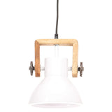 Vidaxl hanglamp industrieel rond 25 w e27 19 cm wit