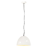 Vidaxl hanglamp industrieel vintage rond 25 w e27 31 cm wit