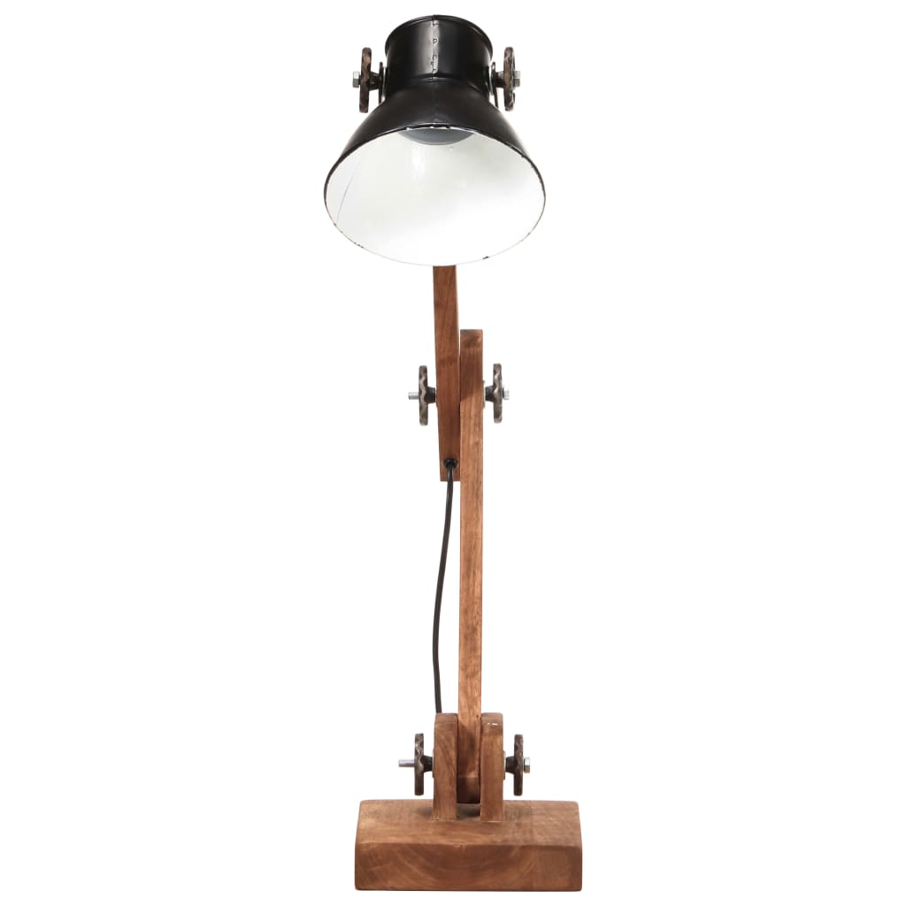 VidaXL Bureaulamp industrieel rond E27 58x18x90 cm zwart