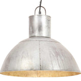 Vidaxl hanglamp rond 25 w e27 48 cm zilverkleurig