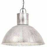 Vidaxl hanglamp rond 25 w e27 48 cm zilverkleurig