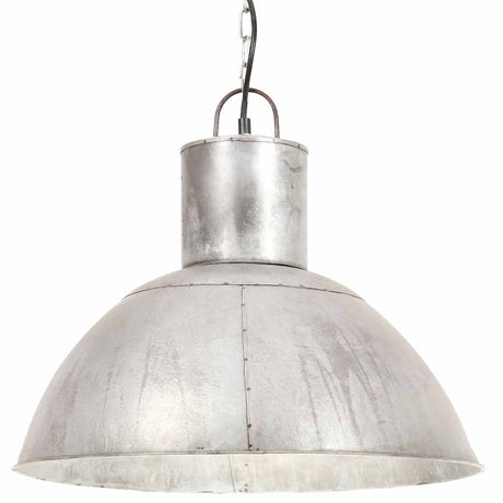 Vidaxl hanglamp rond 25 w e27 48 cm zilverkleurig