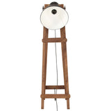 Vidaxl vloerlamp e27 massief mangohout zwart