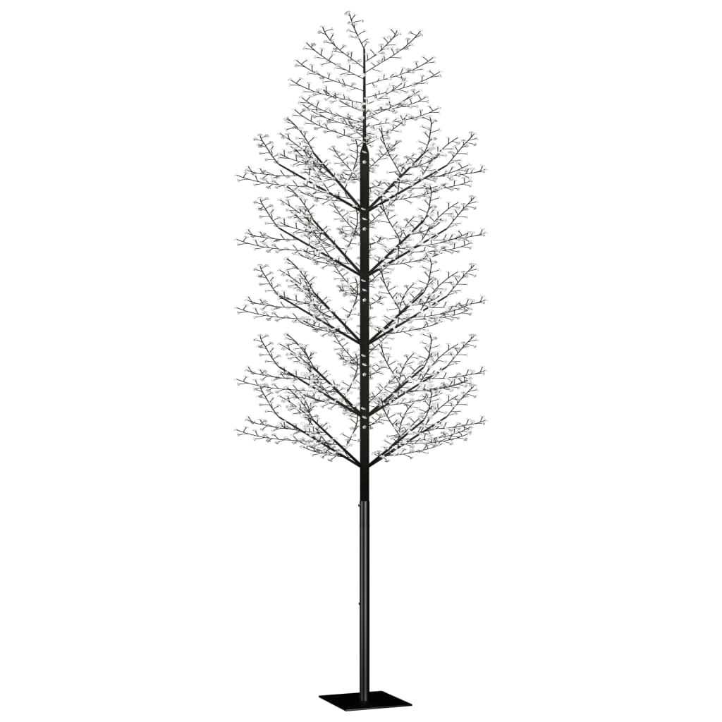 Vidaxl kerstboom 2000 led's blauw licht kersenbloesem 500 cm