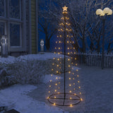 VidaXL Kegelkerstboom 100 warmwitte LED's 70x180 cm