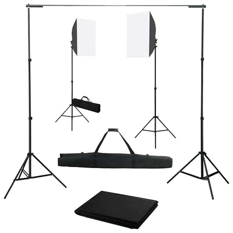 Vidaxl fotostudioset met softboxlampen en achtergrond