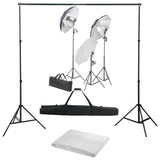 Vidaxl fotostudioset met verlichtingsset en achtergrond