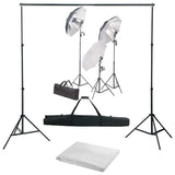 Vidaxl fotostudioset met verlichtingsset en achtergrond