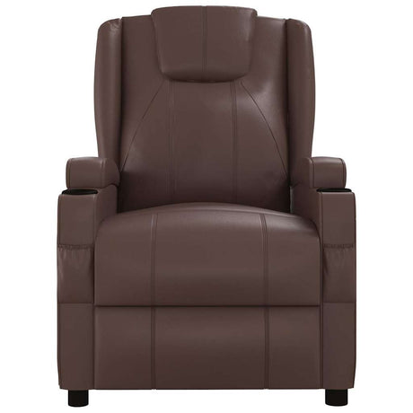 Vidaxl massagestoel kunstleer bruin
