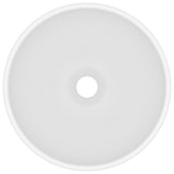 Vidaxl wastafel rond 32,5x14 cm keramiek matwit