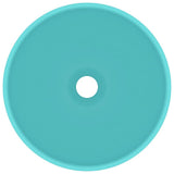 Vidaxl wastafel rond 32,5x14 cm keramiek mat lichtgroen