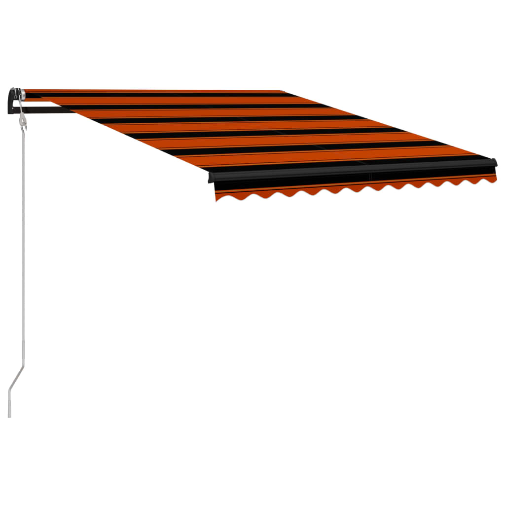 VidaXL Luifel automatisch uittrekbaar 350x250 cm oranje en bruin