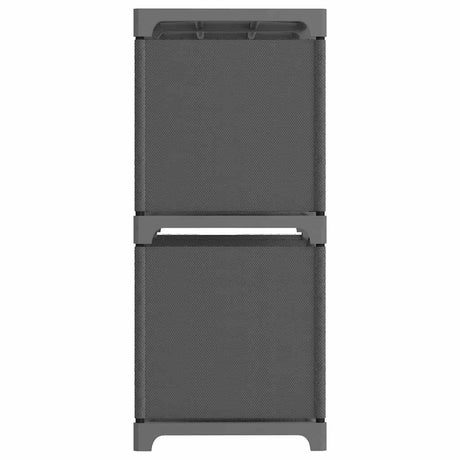 Vidaxl kast met 5 vakken 103x30x72,5 cm stof grijs