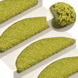 Vidaxl trapmatten 15 st 65x21x4 cm groen halfrond groot