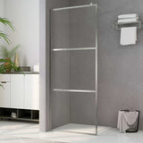 Vidaxl inloopdouchewand transparant 100x195 cm esg-glas