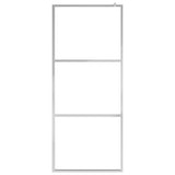Vidaxl inloopdouchewand halfmat 80x195 cm esg-glas
