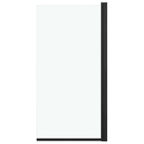 Vidaxl douchewand 68x130 cm esg zwart