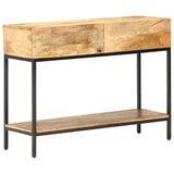 Vidaxl wandtafel 100x35x76 cm massief mangohout