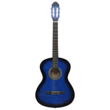 VidaXL Gitaar klassiek beginner met tas 4 4 39 blauw