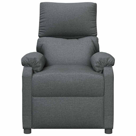 Vidaxl massagestoel stof donkergrijs