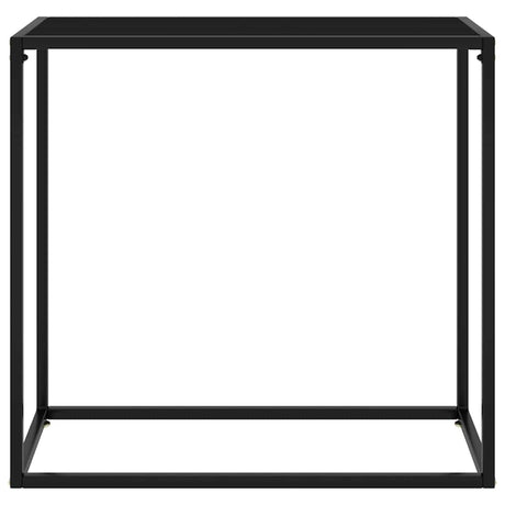 Vidaxl wandtafel 80x35x75 cm gehard glas zwart