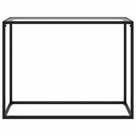 Vidaxl wandtafel 100x35x75 cm gehard glas transparant