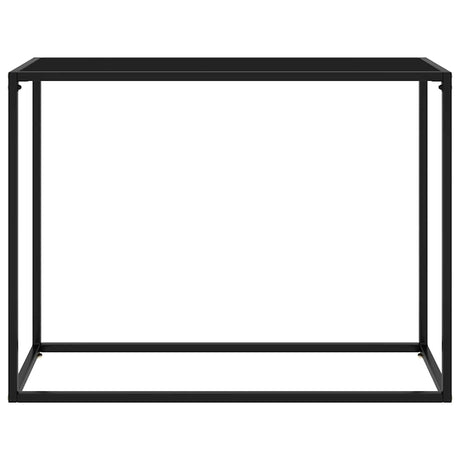 Vidaxl wandtafel 100x35x75 cm gehard glas zwart