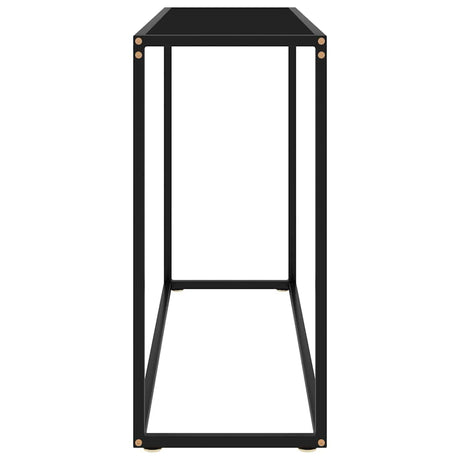 Vidaxl wandtafel 100x35x75 cm gehard glas zwart
