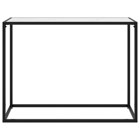 Vidaxl wandtafel 100x35x75 cm gehard glas wit