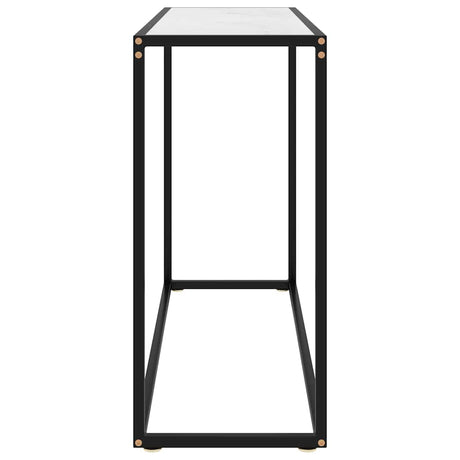 Vidaxl wandtafel 100x35x75 cm gehard glas wit