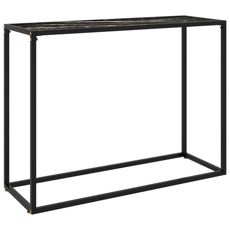 Vidaxl wandtafel 100x35x75 cm gehard glas zwart