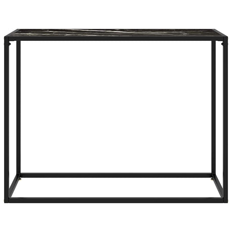 Vidaxl wandtafel 100x35x75 cm gehard glas zwart