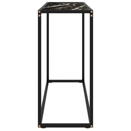 Vidaxl wandtafel 100x35x75 cm gehard glas zwart